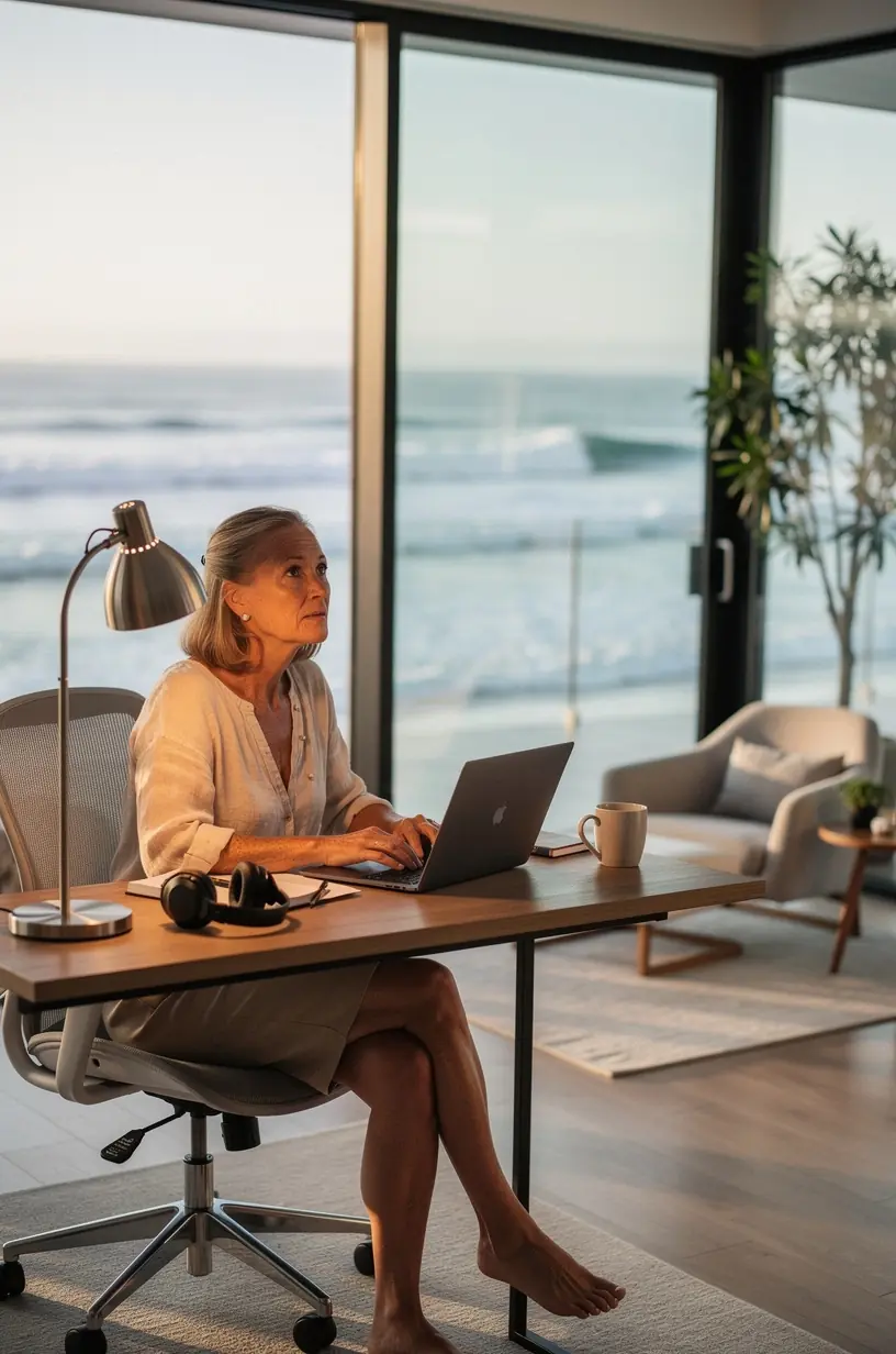 Ergonomic lighting adjustments for remote workspaces